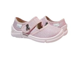 Laura 26-31 розовый, розовая подошва, брошь мишка, удвоенные 28 и 29 г