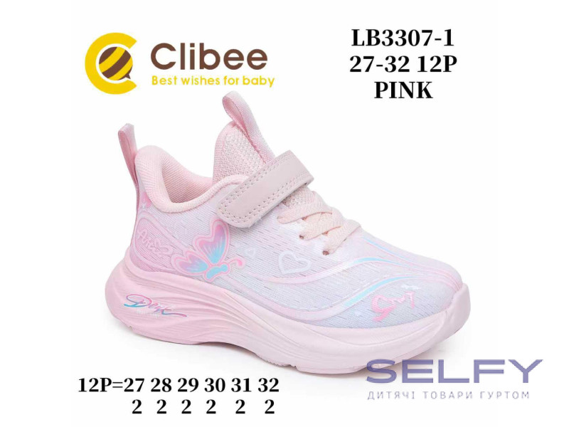 Кроссовки детские Clibee LB3307-1 pink 27-32, Фото 1