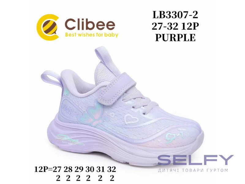 Кроссовки детские Clibee LB3307-2 purple 27-32, Фото 1