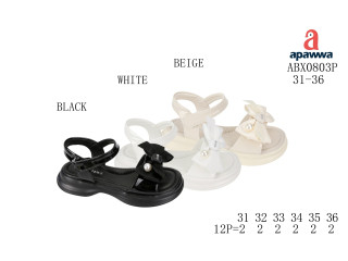 Босоніжки дитячі Apawwa ABX0803P beige 31-36