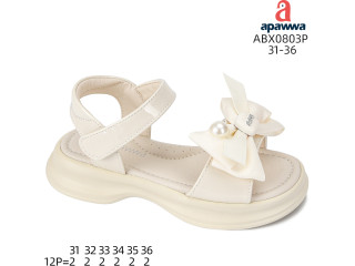 Босоніжки дитячі Apawwa ABX0803P beige 31-36