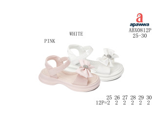 Босоножки детские Apawwa ABX0812P white 25-30