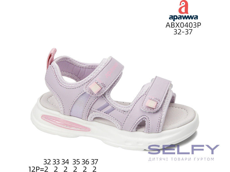 Босоніжки дитячі Apawwa ABX0403P purple 32-37, Фото 1