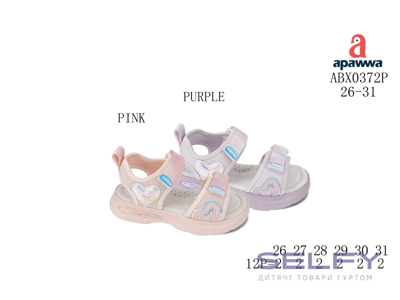 Босоніжки дитячі Apawwa ABX0372P pink 26-31, Фото 1