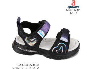 Босоніжки дитячі Apawwa ABX0373P black 32-37