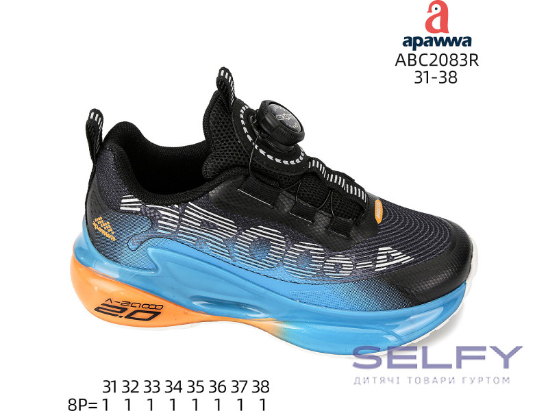 Кросівки Apawwa ABC2083R black-navy 31-38, Фото 1