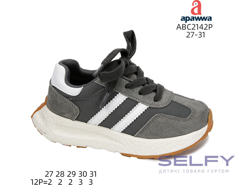 Кросівки дитячі Apawwa ABC2142P grey 27-31, Фото 1