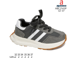 Кросівки дитячі Apawwa ABC2143P grey 32-37