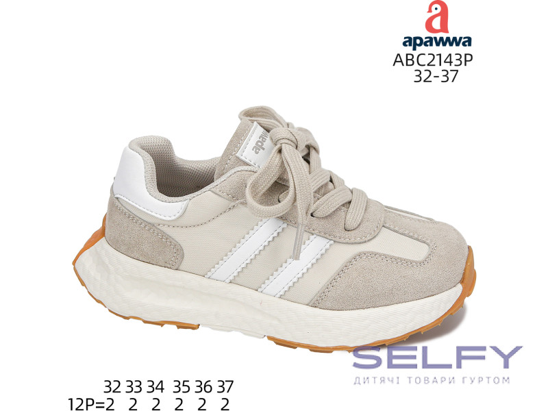 Кросівки дитячі Apawwa ABC2143P beige 32-37, Фото 1