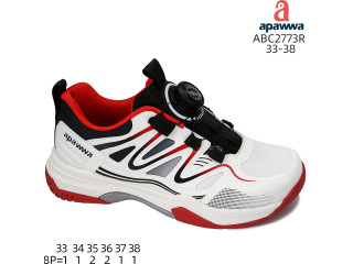 Кросівки дитячі Apawwa ABC2773R white-red 33-38