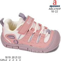 Кроссовки детские Apawwa ABC2781P pink 18-22