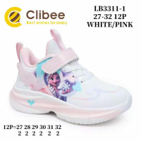Кросівки дитячі Clibee LB3311-1 white-pink 27-32