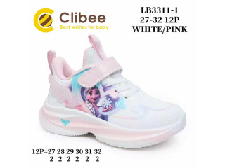 Кросівки дитячі Clibee LB3311-1 white-pink 27-32