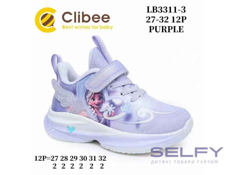 Кросівки дитячі Clibee LB3311-3 purple 27-32, Фото 1