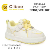 Кросівки дитячі Clibee LB3316-1 beige-yellow 27-31