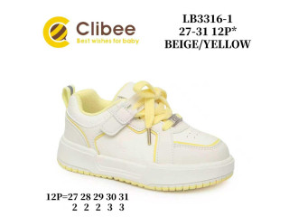 Кросівки дитячі Clibee LB3316-1 beige-yellow 27-31