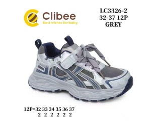 Кросівки дитячі Clibee LC3326-2 grey 32-37
