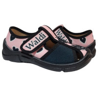 Paola 26-31 розовая, черная подошва, кошка