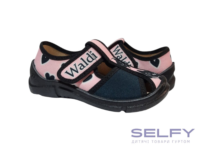 Paola 26-31 рожева, чорна підошва, киця, подвоєні 28,29, Фото 1