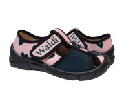 Paola 26-31 рожева, чорна підошва, киця, подвоєні 28,29