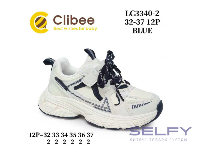 Кросівки дитячі Clibee LB3340-2 blue 32-37, Фото 1