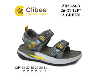 Босоніжки дитячі Clibee ZB2324-3 a.green 26-31