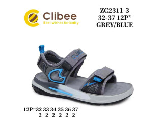 Босоніжки дитячі Clibee ZB2311-3 grey-blue 32-37