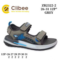 Босоніжки дитячі Clibee ZB2322-2 grey 26-31