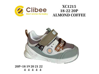 Кросівки дитячі Clibee XC1215 almond-coffee 18-22