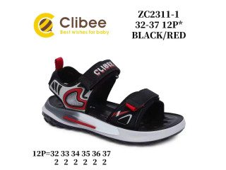 Босоніжки дитячі Clibee ZC2311-1 black-red 32-37