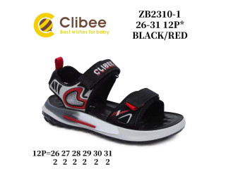Босоніжки дитячі Clibee ZB2310-1 black-red 26-31