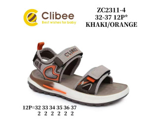 Босоніжки дитячі Clibee ZC2311-4 khaki-orange 32-37