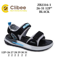 Босоніжки дитячі Clibee ZB2316-1 black 26-31