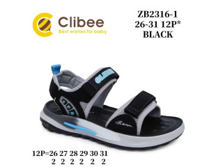Босоніжки дитячі Clibee ZB2316-1 black 26-31