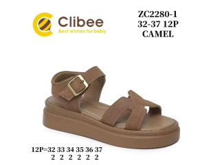 Босоніжки дитячі Clibee ZC2280-1 camel 32-37