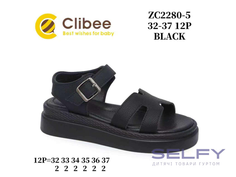 Босоніжки дитячі Clibee ZC2280-5 black 32-37, Фото 1