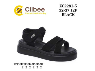 Босоніжки дитячі Clibee ZC2281-5 black 32-37