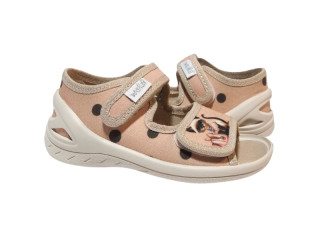 Єва 23-30 бежева, бежева підошва, cat with a bag