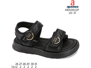 Босоніжки дитячі Apawwa ABX0832P black 26-31