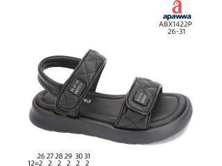 Босоніжки дитячі Apawwa ABX1422P black 26-31
