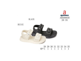 Босоніжки дитячі Apawwa ABX0993R black 28-35