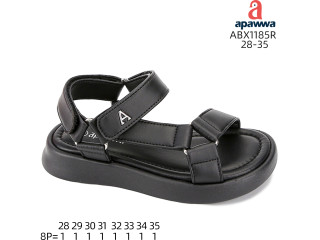 Босоніжки дитячі Apawwa ABX1185R black 28-35