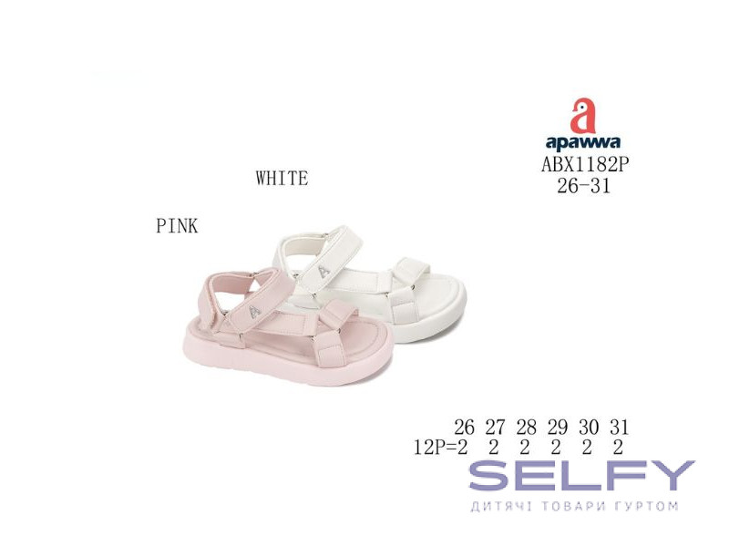 Босоніжки дитячі Apawwa ABX1182P pink 26-31, Фото 1