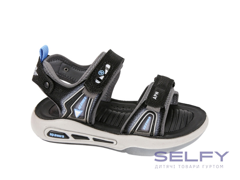 Босоніжки дитячі Apawwa ABX1222P black-blue 26-31, Фото 1