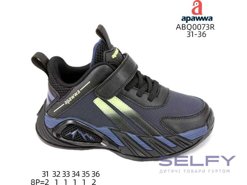 Кросівки дитячі Apawwa ABQ0073R black-navy 31-36, Фото 1