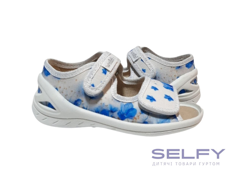 Єва 23-30 біло-голуба, квіти, Фото 1