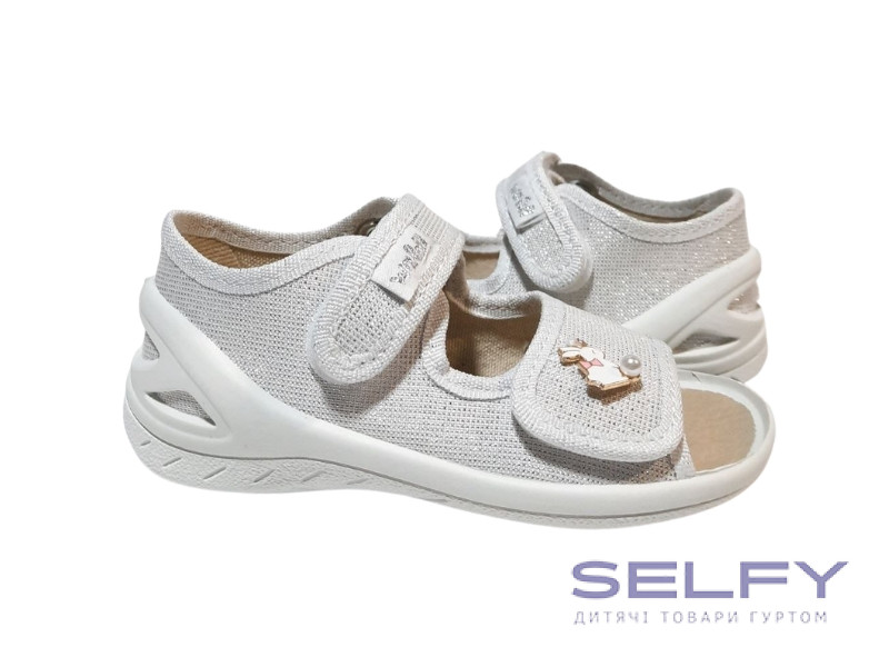 Єва 23-30 срібна, брошка зайчик, Фото 1