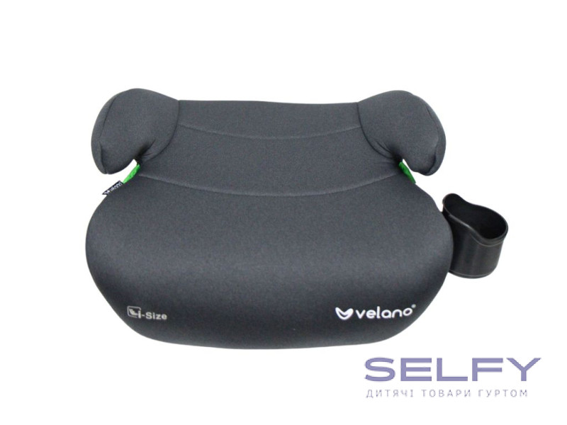 Бустер VELANO Caro 125–150 см, підстаканник, grey, Фото 1