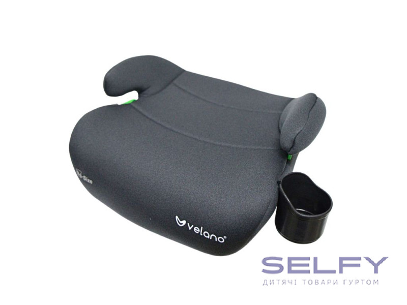 Бустер VELANO Caro 125–150 см, підстаканник, grey, Фото 3