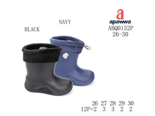Гумові чоботи дитячі Apawwa ABQ0152P black 26-30
